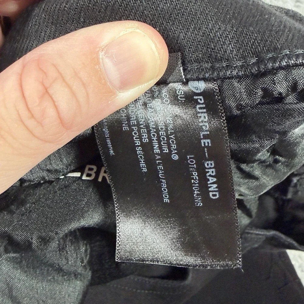 Purple Brand Black Jeans Mens 36x30 P001 Skinny Stretch Lycra